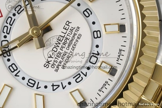 0512 Skydweller SS YG Noob Best Edition White Dial on SS YG Jubilee Bracelet A23J FastDry 2125